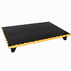 Best Godinger Lavi Black Marble Gold Organic Edge Raised Challah Board