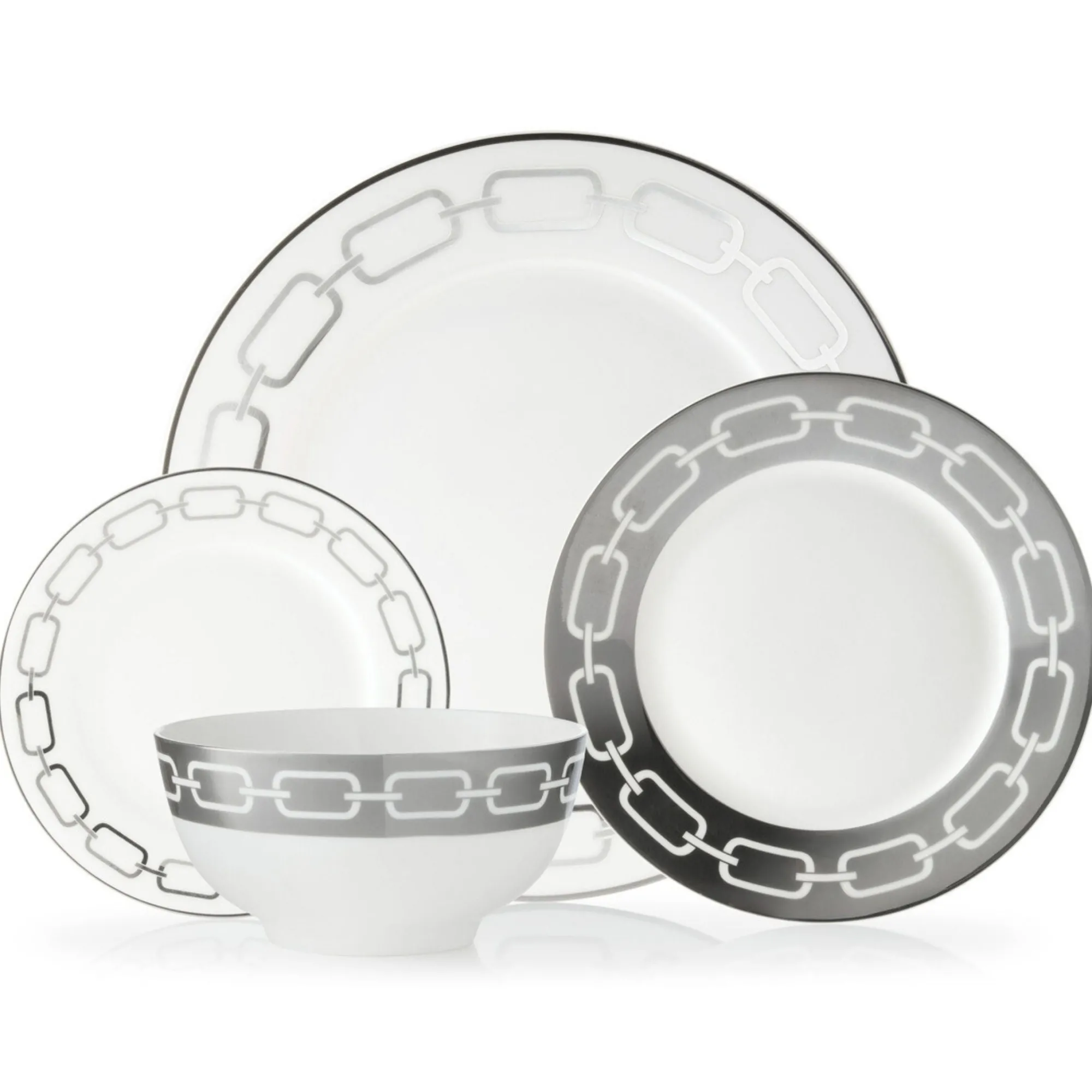 New Godinger Lien New Bone China 16 Piece Dinnerware Set, Service for 4