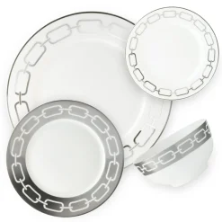 New Godinger Lien New Bone China 16 Piece Dinnerware Set, Service for 4