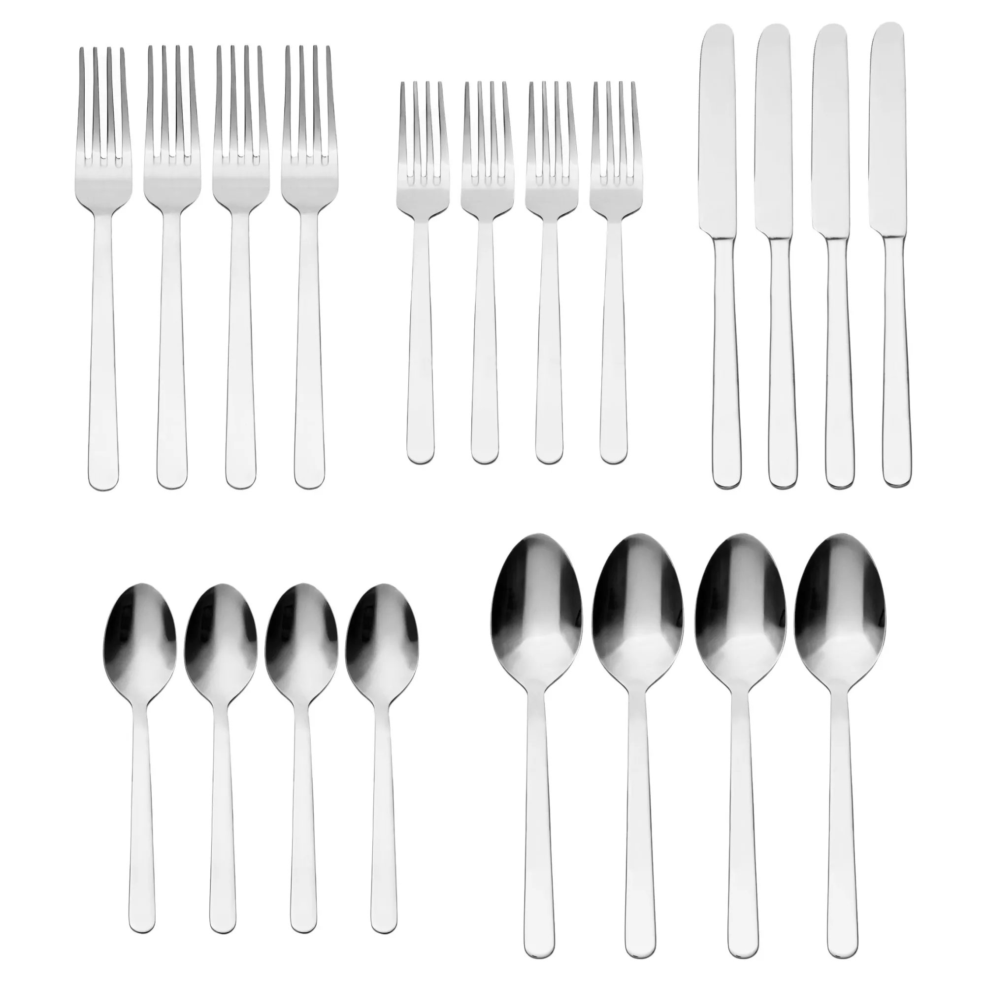 Outlet Godinger Lola Mirrored 18/0 Stainless Steel 20 Piece Flatware Set, Service For 4