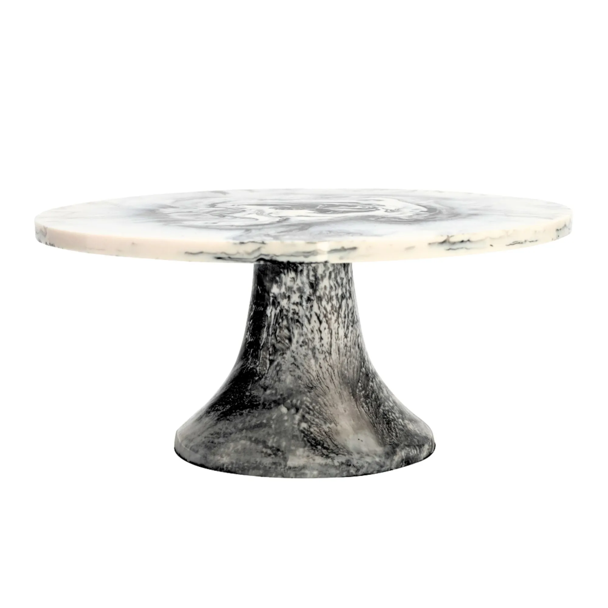 Clearance Godinger Lucente Black & White Resin Cake Stand