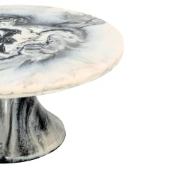 Clearance Godinger Lucente Black & White Resin Cake Stand