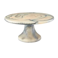 Hot Godinger Lucente Resin Matte Limestone Cake Stand