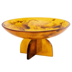 Outlet Godinger Lucente Tortoise Shell Resin Fruit Bowl