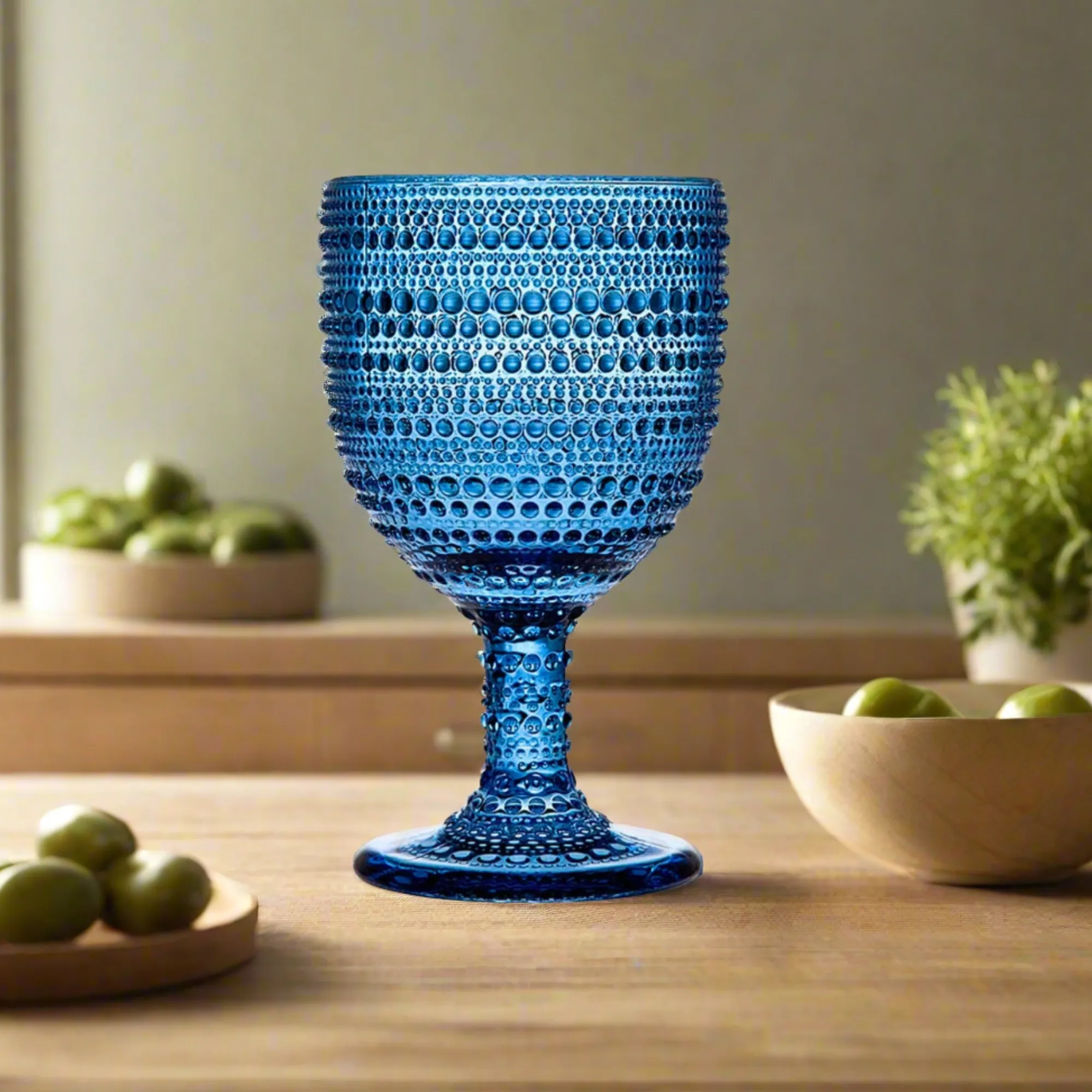 Clearance Godinger Lumina Blue Goblet, Set of 4