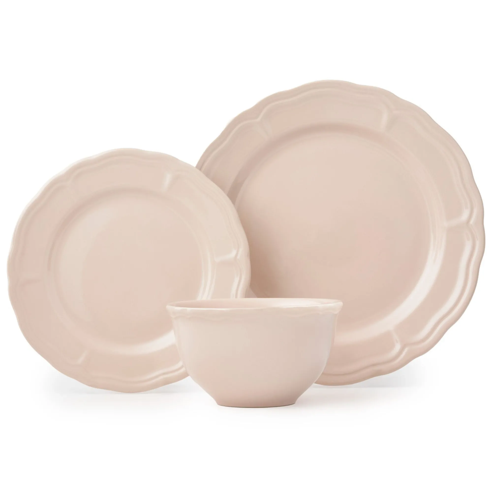 Hot Godinger Madison Blush Stoneware 12 Piece Dinnerware Set, Service for 4