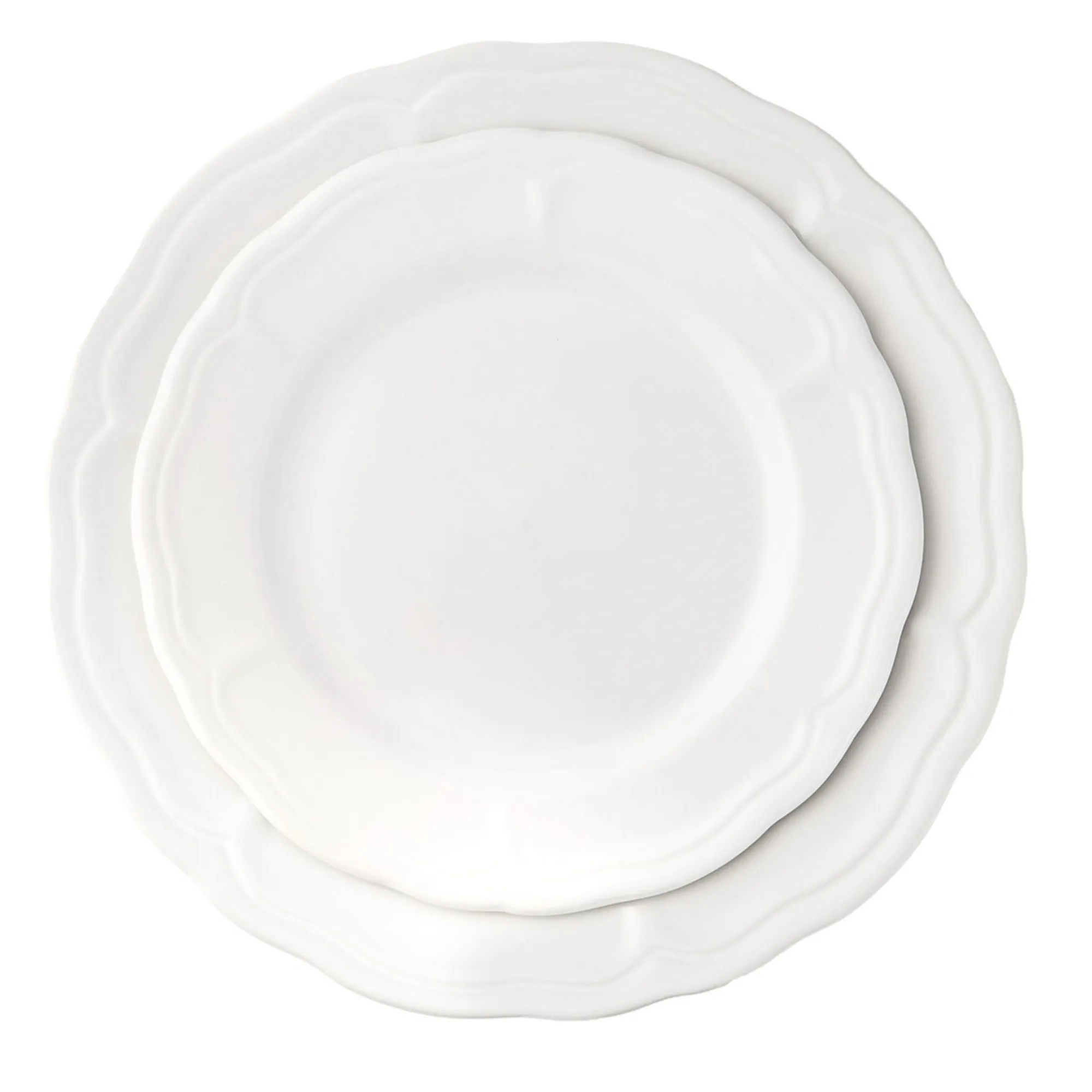 Godinger Madison White Stoneware 12 Piece Dinnerware Set, Service for 4