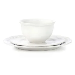 Godinger Madison White Stoneware 12 Piece Dinnerware Set, Service for 4