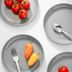 Hot Godinger Marbella Grey Stacking Melamine Salad Plate, Set of 4