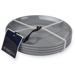 Hot Godinger Marbella Grey Stacking Melamine Salad Plate, Set of 4