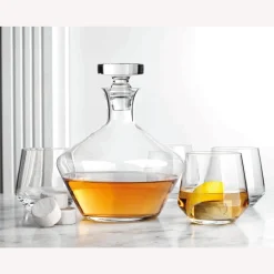 Sale Godinger Marmont 9 Piece Decanter Whiskey Set