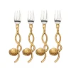 New Godinger Mayfair Dessert Fork Set