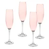 New Godinger Meridian Blush Flute, Set of 4