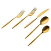 Clearance Godinger Milano Matte Gold 18/10 Stainless Steel 20 Piece Flatware Set, Service For 4