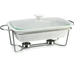 New Godinger Natura Rectangle Baker with Stand