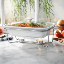 New Godinger Natura Rectangle Baker with Stand