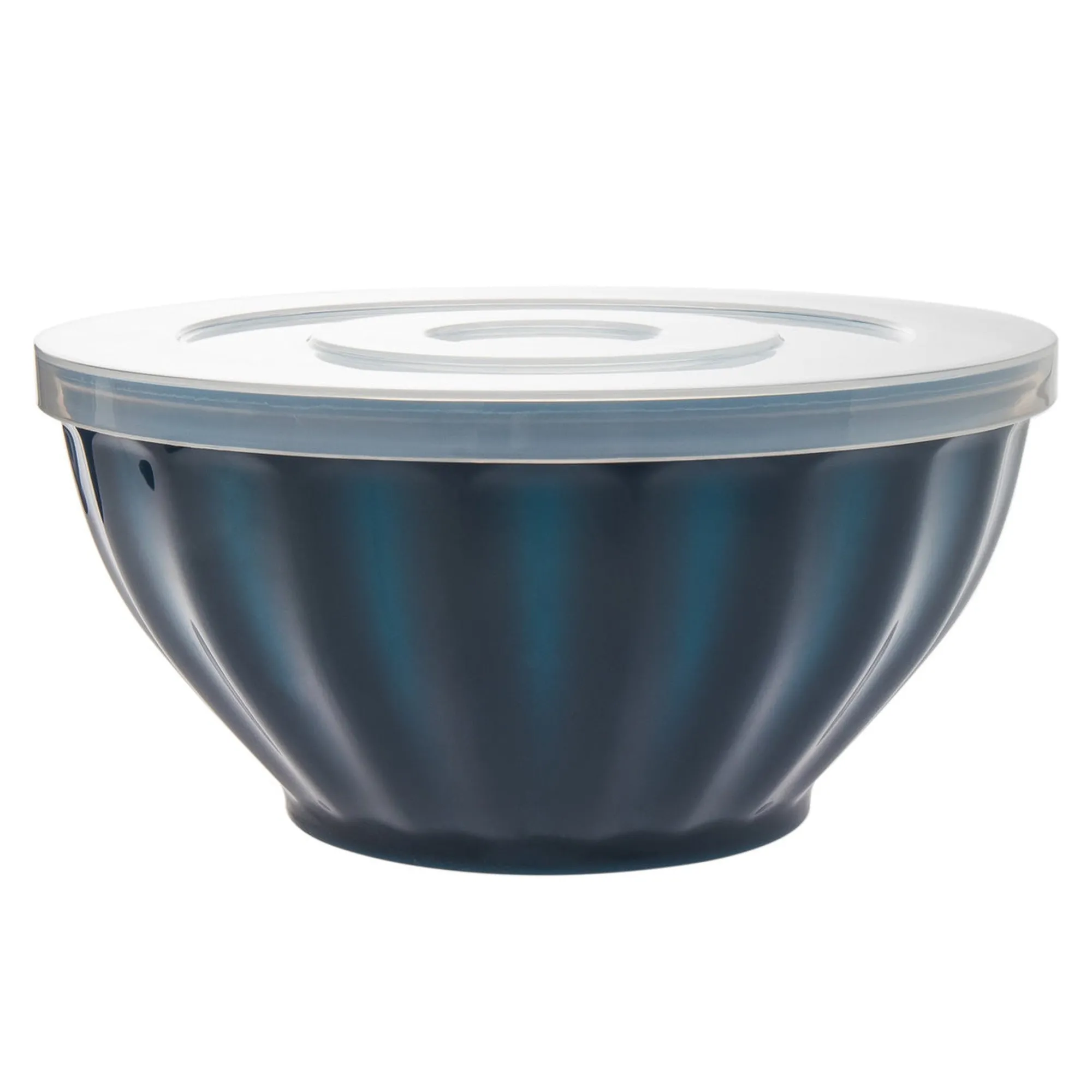Discount Godinger Navy Fluted 3 Piece Storage Bowl Set