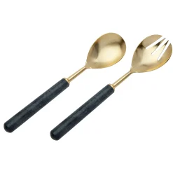 Sale Godinger Onyx Marble Salad Server Set