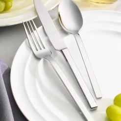 Best Godinger Opus Mirrored 18/10 Stainless Steel 20 Piece Flatware Set, Service For 4