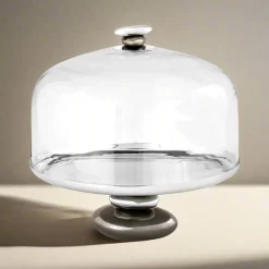 Sale Godinger Pebble Gunmetal Cake Dome