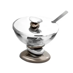 Outlet Godinger Pebble Gunmetal Jam Jar