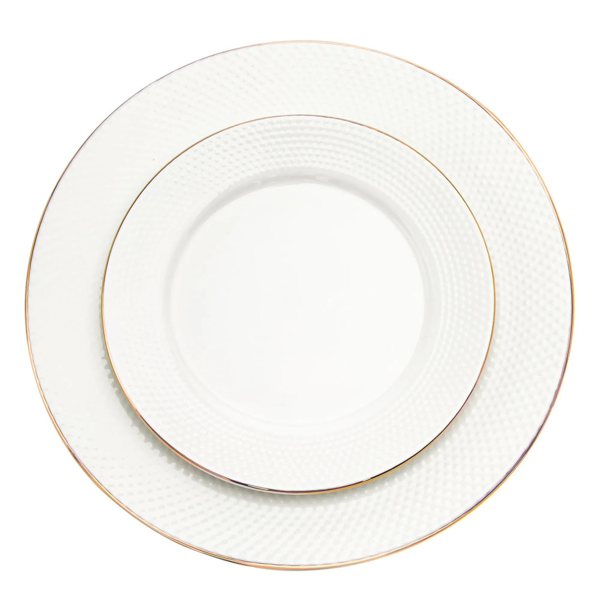Online Godinger Pique Gold Rim Porcelain 18 Piece Dinnerware Set, Service For 6