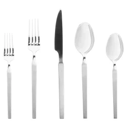 New Godinger Podium Satin 18/10 Stainless Steel 20 Piece Flatware Set, Service For 4