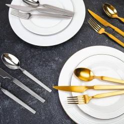 New Godinger Podium Satin 18/10 Stainless Steel 20 Piece Flatware Set, Service For 4
