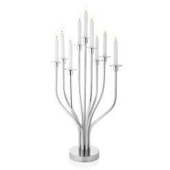 Outlet Godinger Radiant Tree 9 Light Stainless Candelabra