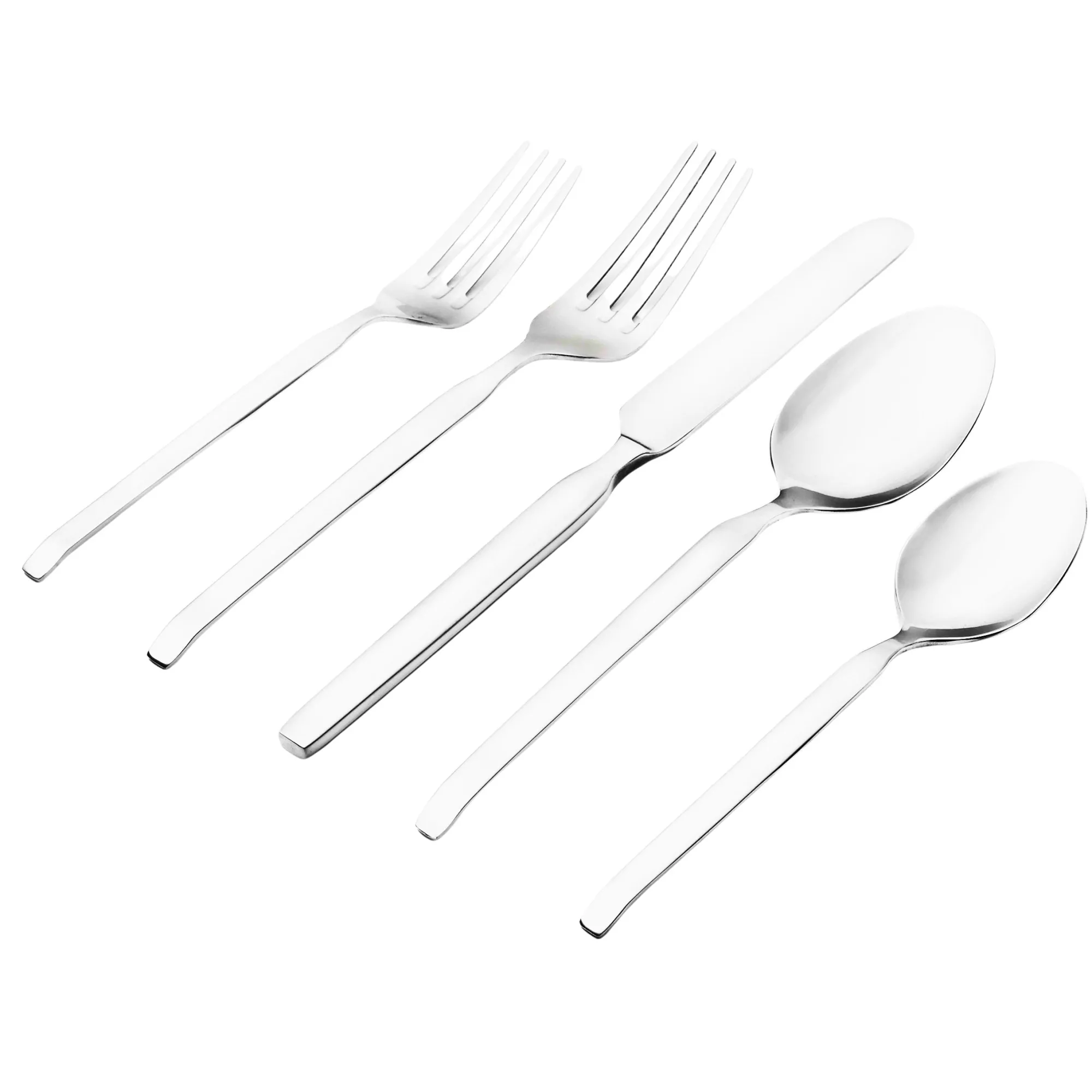 Sale Godinger Ramp Mirrored 18/0 Stainless Steel 20 Piece Flatware Set, Service For 4