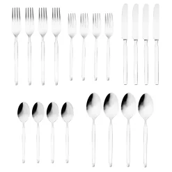 Sale Godinger Ramp Mirrored 18/0 Stainless Steel 20 Piece Flatware Set, Service For 4