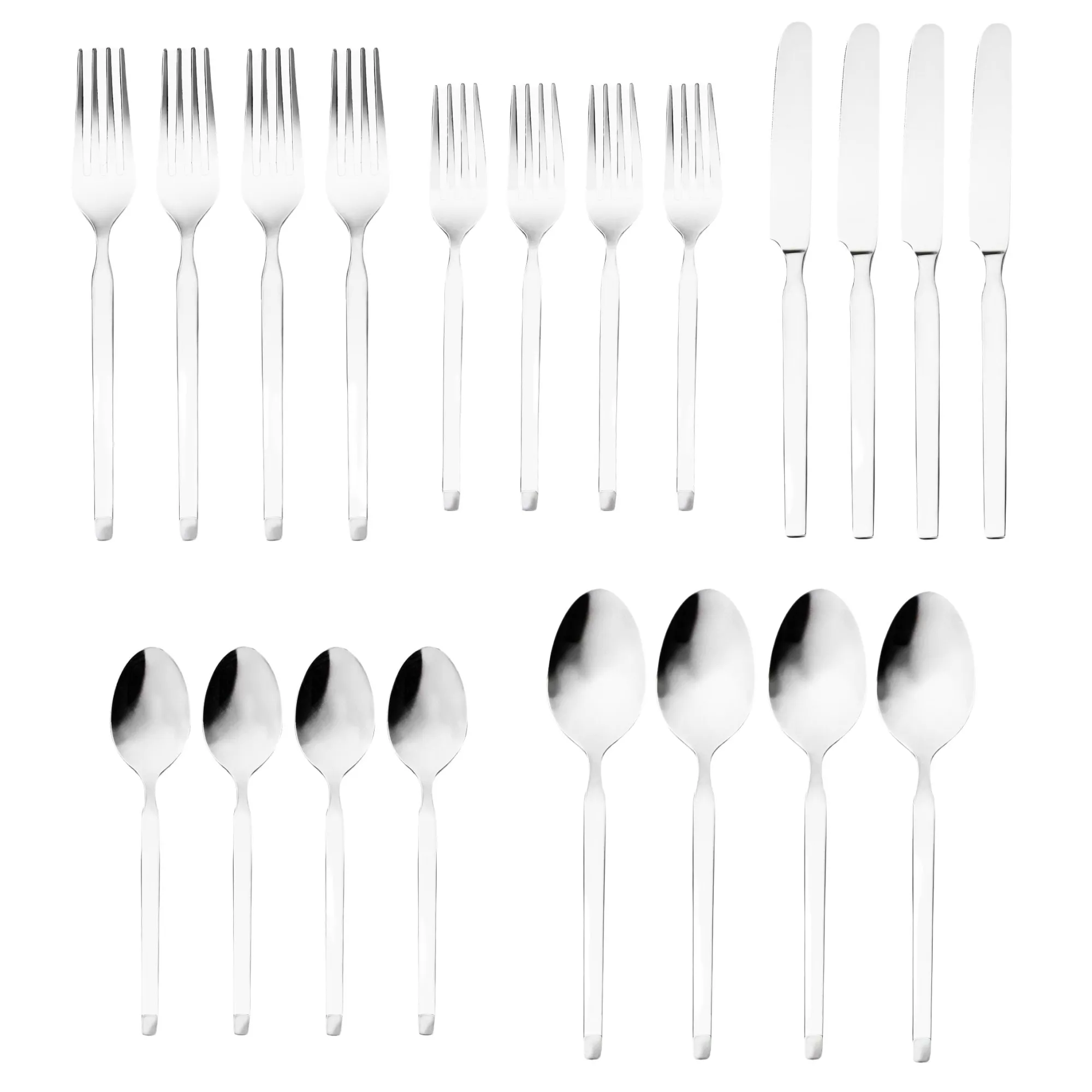 Sale Godinger Ramp Mirrored 18/0 Stainless Steel 20 Piece Flatware Set, Service For 4