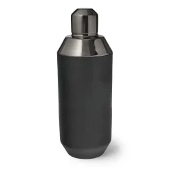 New Godinger Raven Matte Black Double Walled Cocktail Shaker
