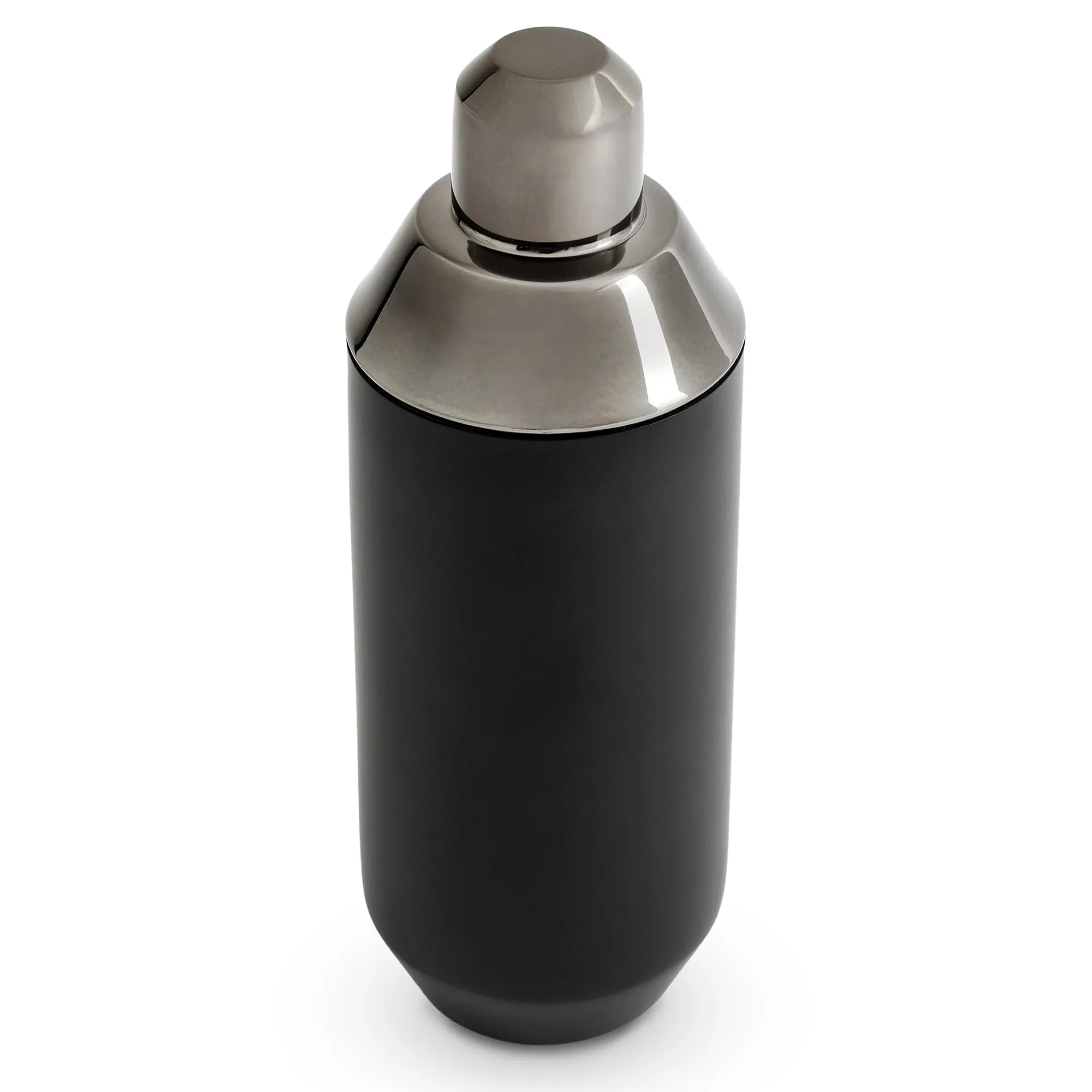 New Godinger Raven Matte Black Double Walled Cocktail Shaker