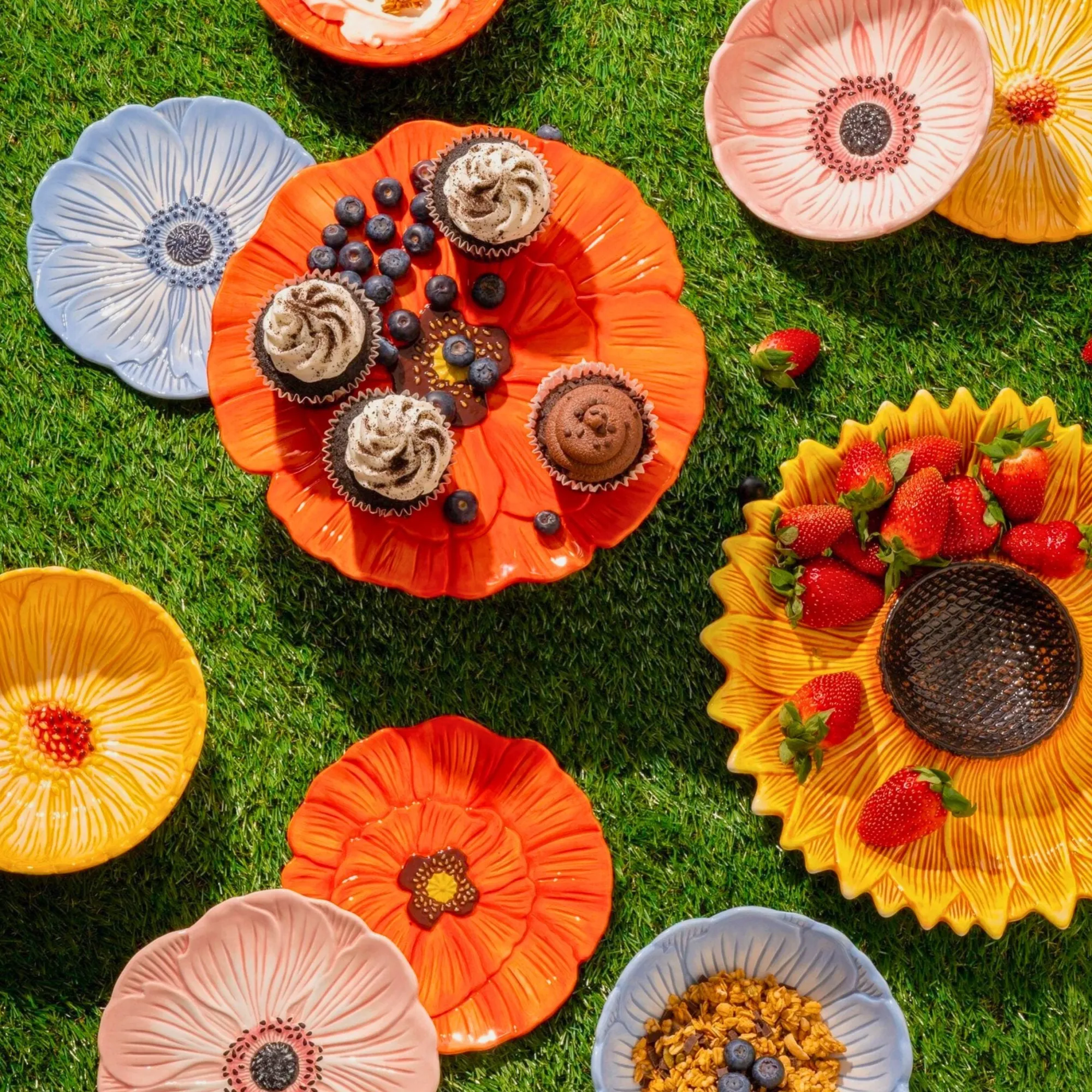 Best Godinger Red Poppy Flower Cereal Bowl