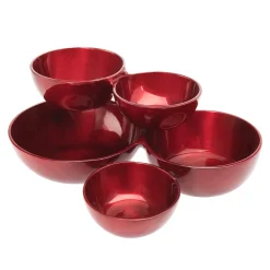 Outlet Godinger Red Serving Cluster Bowl