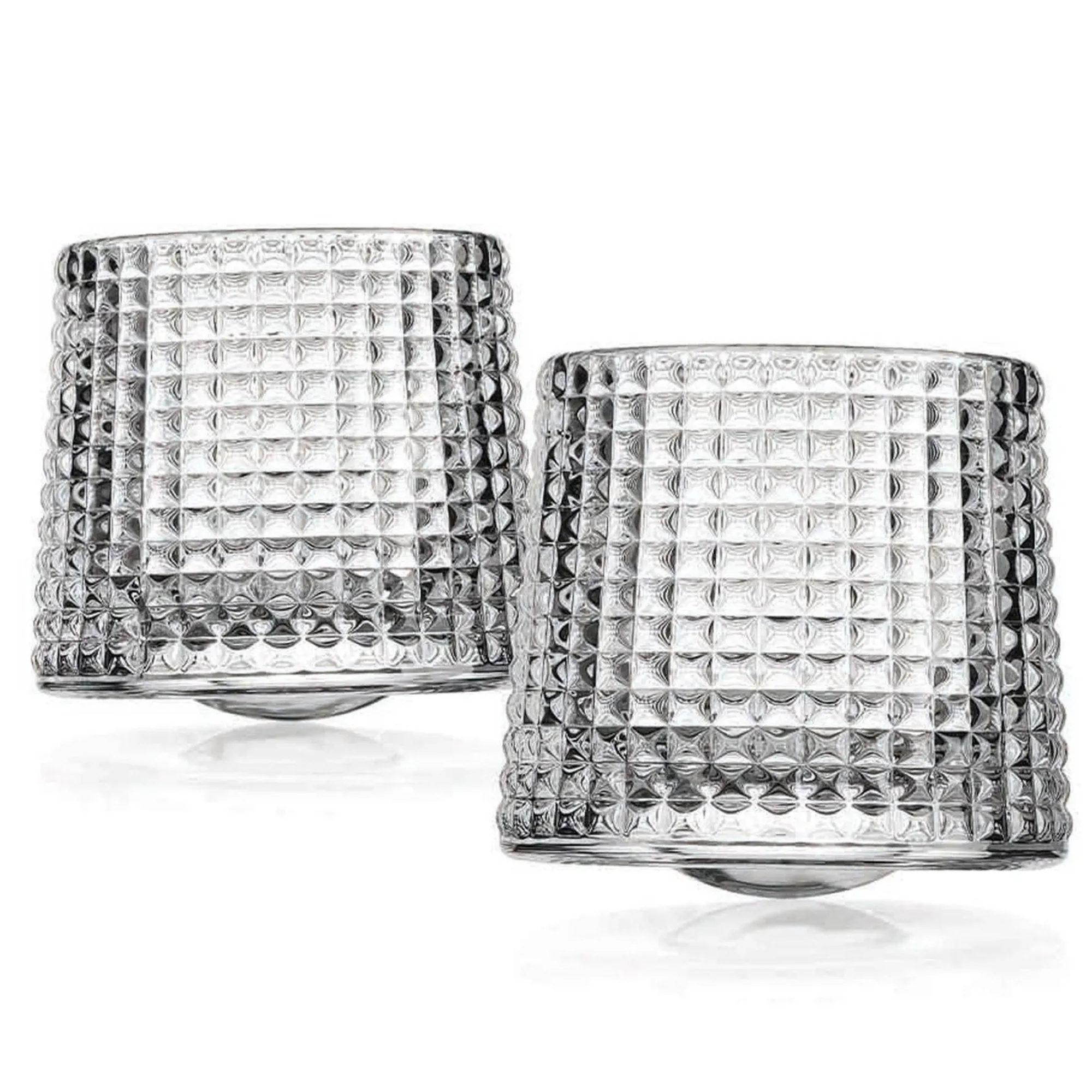 Sale Godinger Revolve Spinning Double Old Fashion Glass, Set of 2