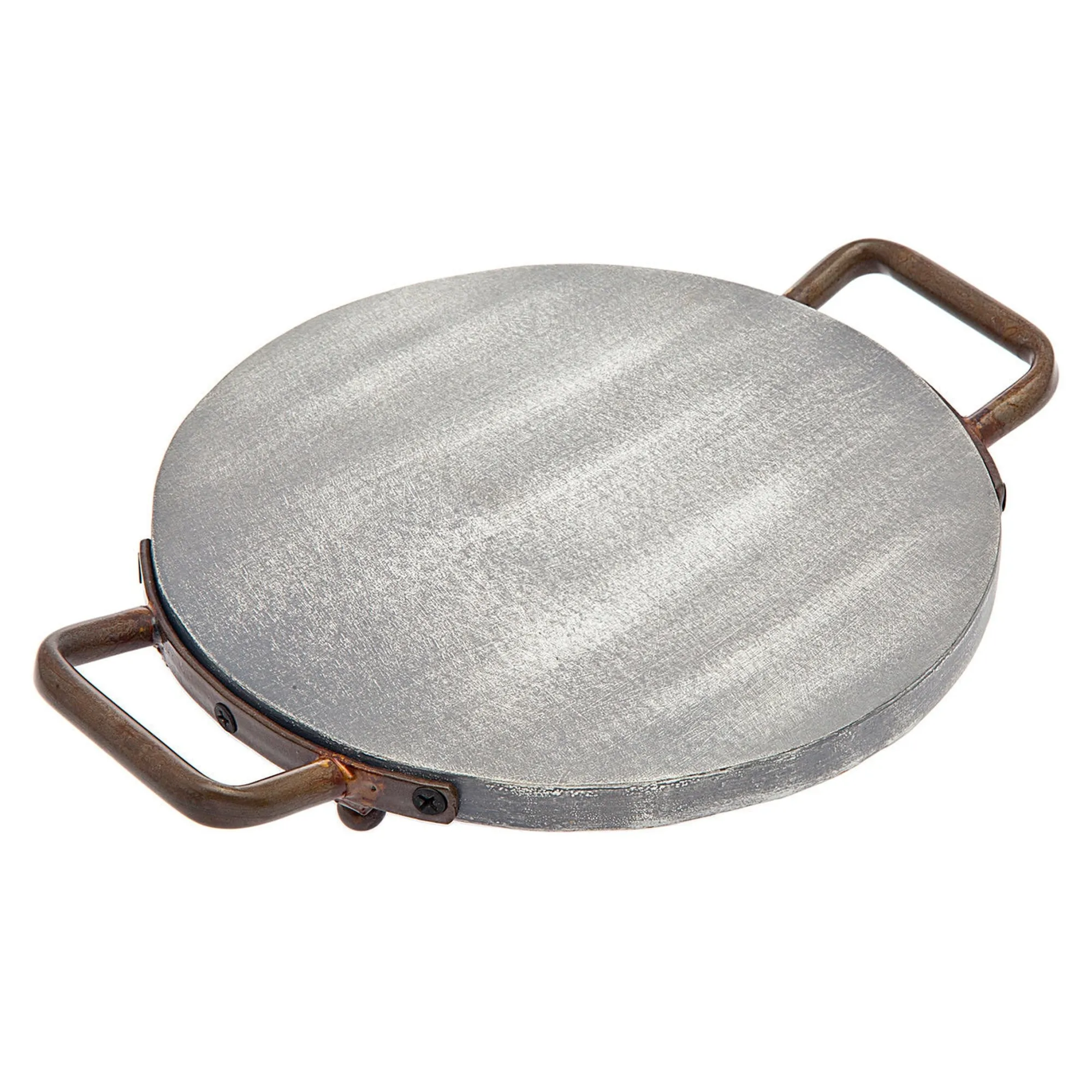 Sale Godinger Ridgewood Grey Wash Small Round Serving Tray