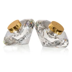 New Godinger Rio Gold Salt & Pepper Shaker Set