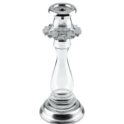 Godinger Ripple Silver Large Tapered Candleholder
