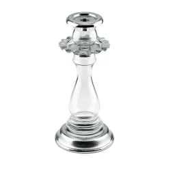 Online Godinger Ripple Silver Small Tapered Candleholder