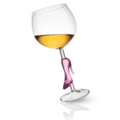 Clearance Godinger Runway Pink High Heel Goblet