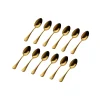 Sale Godinger Salem Matte Gold 18/0 Stainless Steel Teaspoon, Set of 12