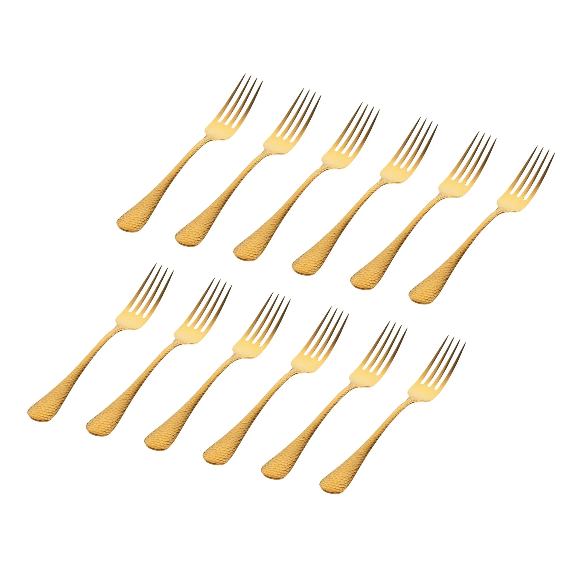 Sale Godinger Salem Matte Gold 18/0 Stainless Steel Dinner Fork, Set of 12