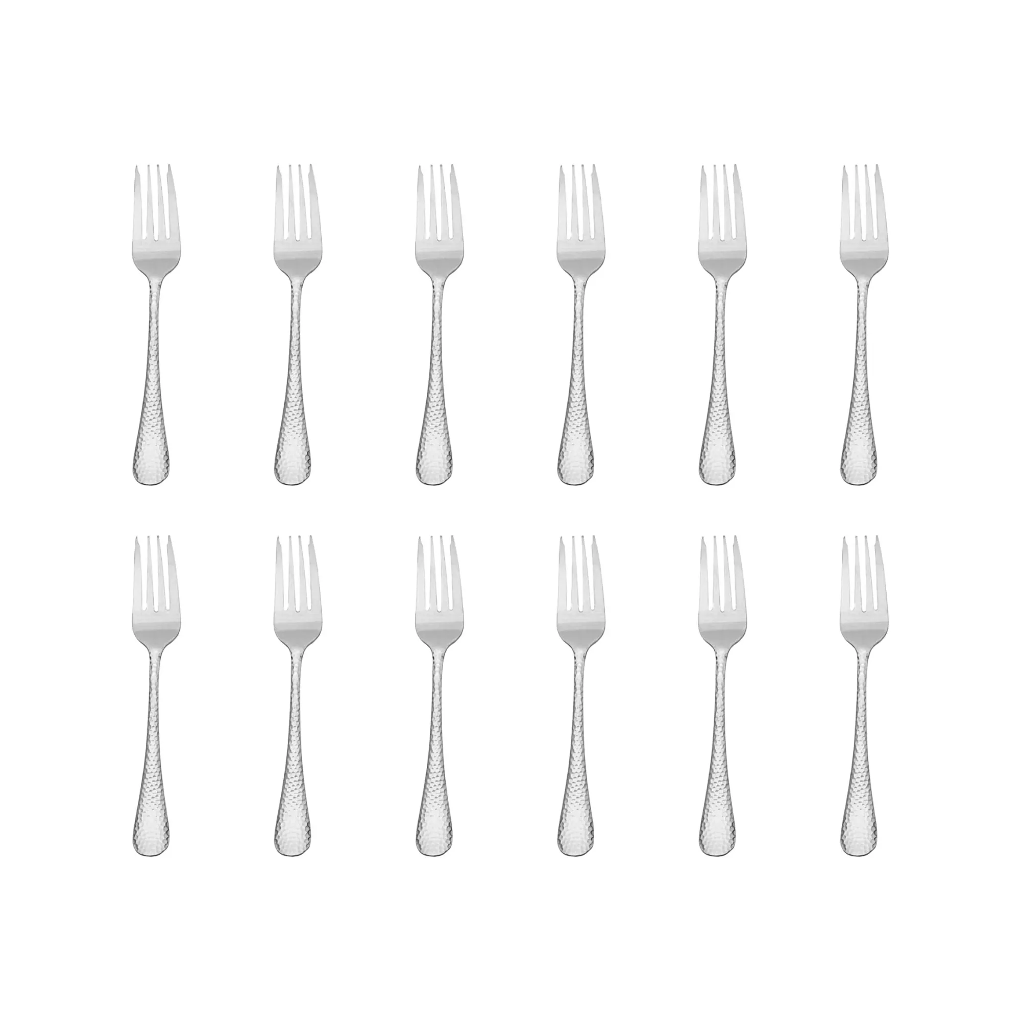 Best Godinger Salem Mirrored 18/0 Stainless Steel Salad Fork, Set of 12