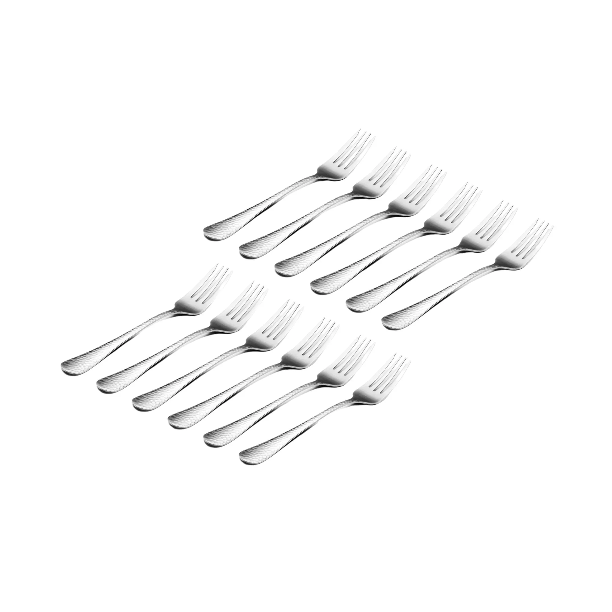 Best Godinger Salem Mirrored 18/0 Stainless Steel Salad Fork, Set of 12