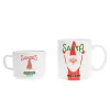 Clearance Godinger Santa Big and Little Mug, Set of 2