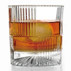 Godinger Scatola Double Old Fashion Glass, Set of 4