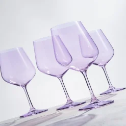 New Godinger Sheer Lilac Red Wine Glass, Set of 4