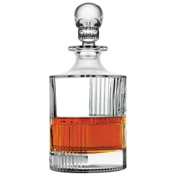 Sale Godinger Skull 3 Piece Round Whiskey Decanter Set